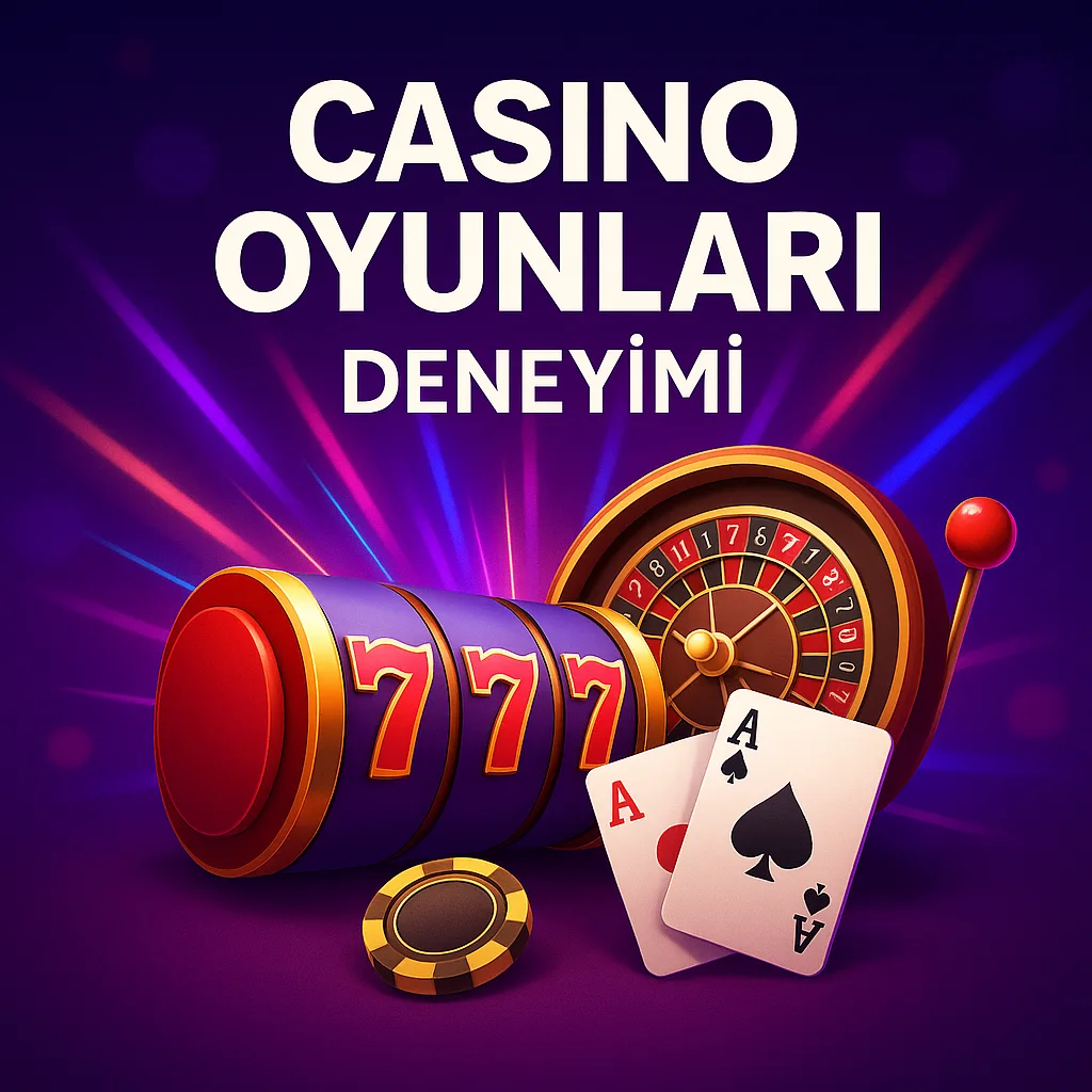 Casino Oyunları Deneyimi Slot makinesi ve ruletle casino teması