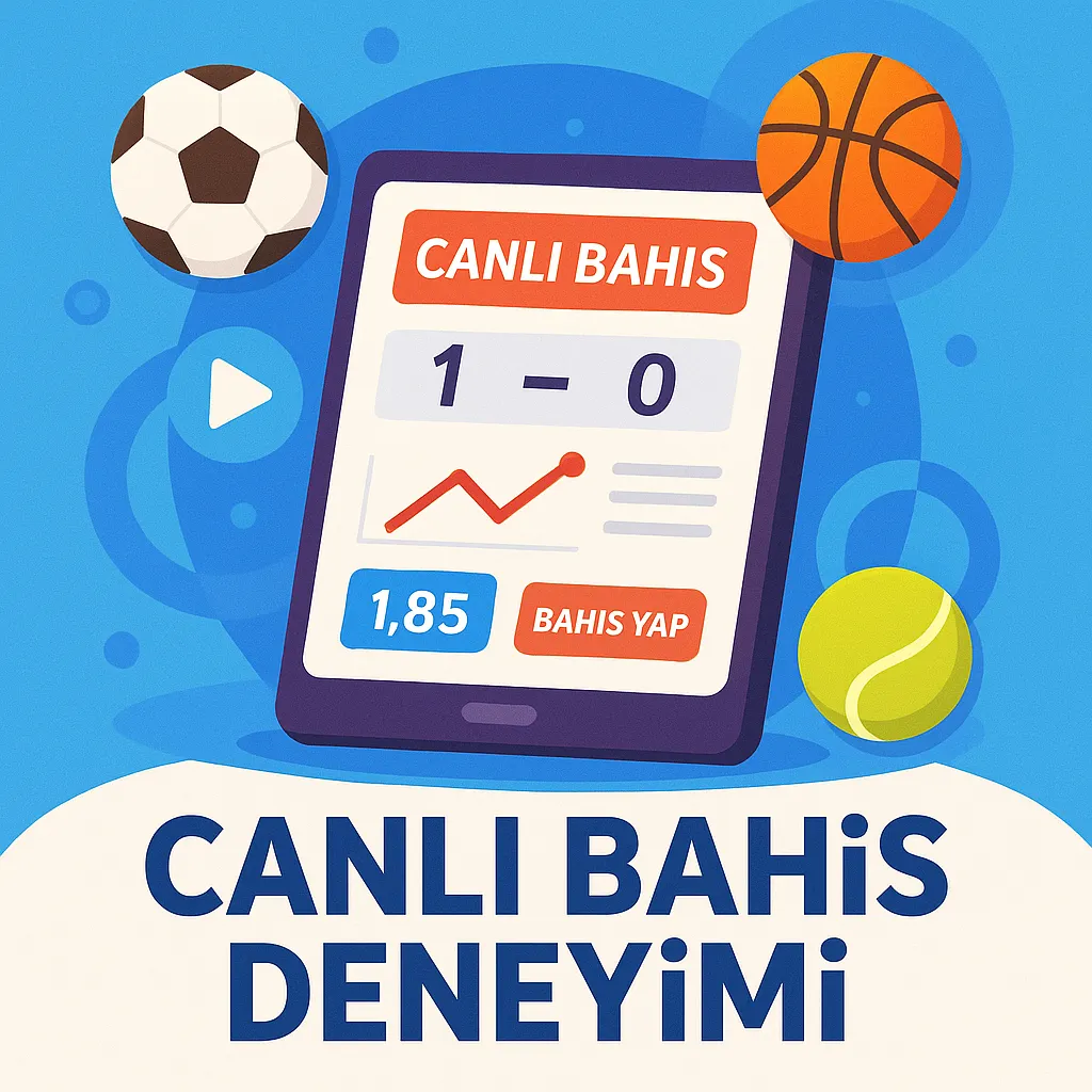 Canlı Bahis Deneyimi Gerçek zamanlı canlı bahis ekranı ve spor simgeleri